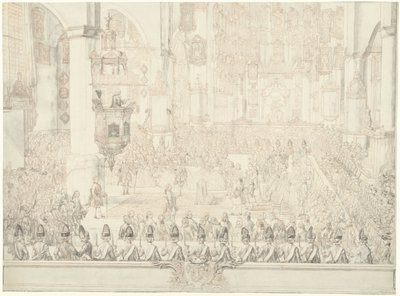 Ekteskap av Karel Christian van Nassau-Weilburg med prinsesse Carolina, 1760 av Tethart Philip Christian Haag