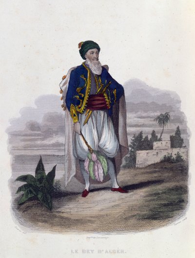 Hussein Pacha (1765-1838), The Last Dey of Alger (1818-30), 1846 av Th. Guerin