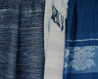 Moderne indigo stoff, Thailand (tekstil) av Thai School