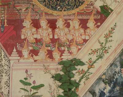 Overnaturlige vesener i tilbedelse, Wat Suwannaram, Thonburi, 1831 av Thai School