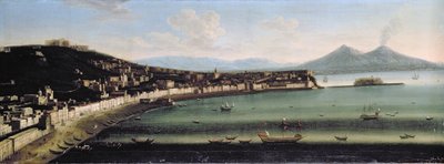 Napolibukta fra vest, 1710 av The Metropolitan Master