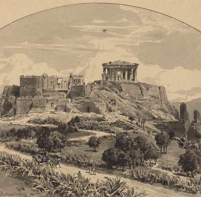 Akropolis fra vest av Themistocles Eckenbrecher