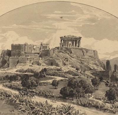 Akropolis fra Vesten av Themistocles von Eckenbrecher