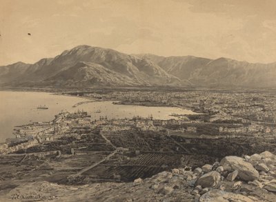 Havnen i Pireus, 1891. av Themistocles von Eckenbrecher