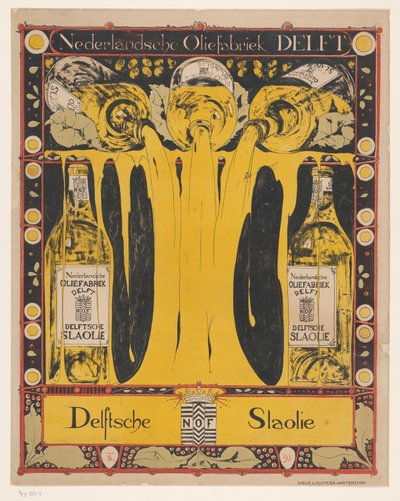 Nederlandsche Oliefabriek Delft Delft Salat Oil (original tittel på objektet) av Theo Nieuwenhuis