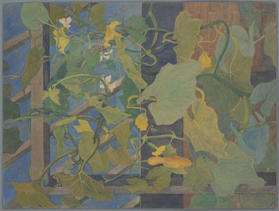 Drivhus med prydgresskar av Theo van Hoytema (signed by artist)