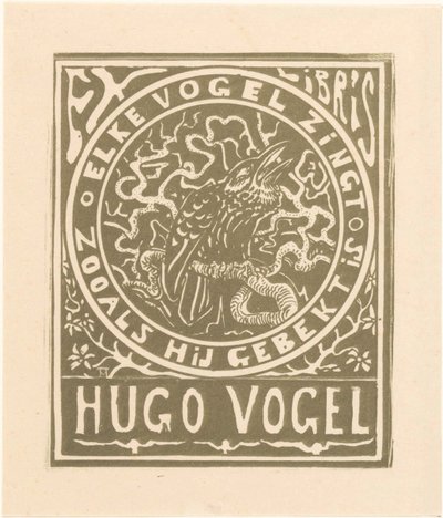 Ex libris av Hugo Vogel av Theo van Hoytema