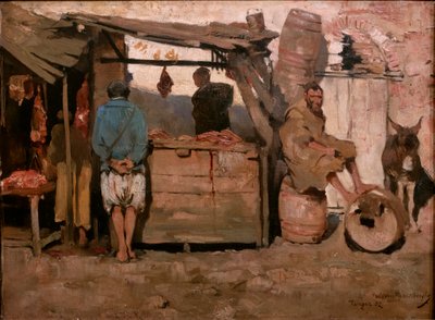 Slakteri i Tanger av Théo van Rysselberghe