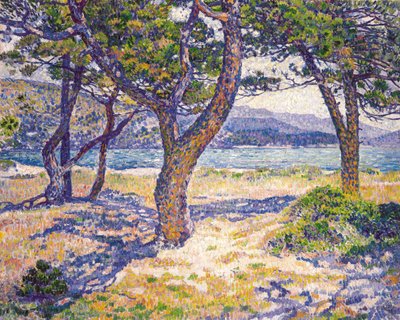Middelhavet ved Le Lavandou av Théo van Rysselberghe