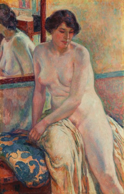 Modellens hvile, 1912 av Théo van Rysselberghe
