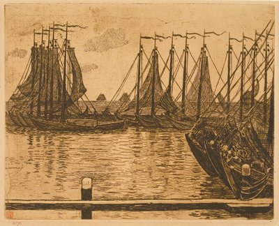 Volendam (Nederland), båter på reden av Théo van Rysselberghe