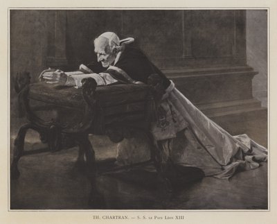 Pave Leo XIII (litho) av Theobald (after) Chartran