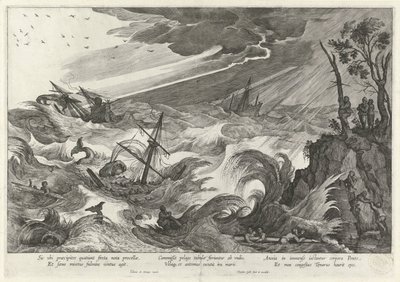 Høst: storm på havet The Four Seasons (serietittel) av Theodoor Galle