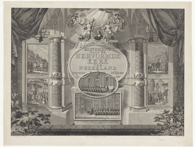 Monument til den reformerte kirken i Nederland, fra 1566 Monument til den reformerte kirken i Nederland. Begynte i år 1566 (tittel på objekt) av Theodoor Koning