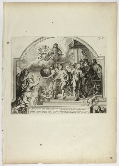 Philip IV Appointing Prince Ferdinand Governor of the Netherlands, plate 25 from Casperius Gevartius, Pompa Introitus Honori Serenissimi Principis Ferdinandi (Triumphal Entry of the Most Serene and Honorable Cardinal-Infante Ferdinand)   1273283   no       av Theodoor van Thulden