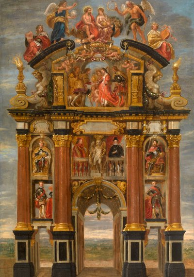 Triumphbogen von König Philipp IV. von Spanien av Theodoor van Thulden