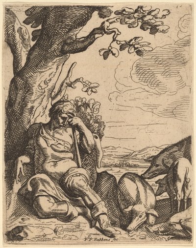Den fortapte sønn blant svinene av Theodoor van Thulden after Sir Peter Paul Rubens