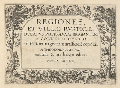 Tittelside for "Landlige regioner og landsbyer" av Theodor Galle