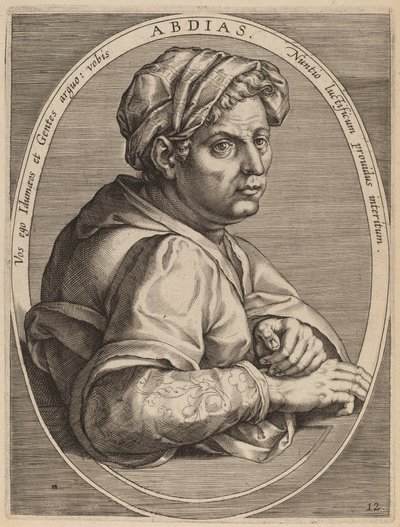 Abdias av Theodor Galle after Jan van der Straet