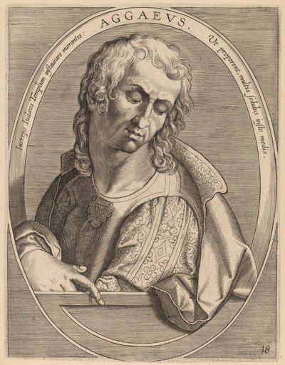 Aggaeus av Theodor Galle after Jan van der Straet