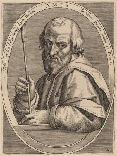 Amos av Theodor Galle after Jan van der Straet