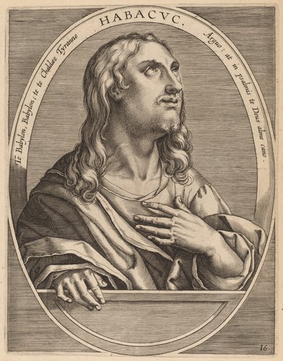 Habachuch av Theodor Galle after Jan van der Straet
