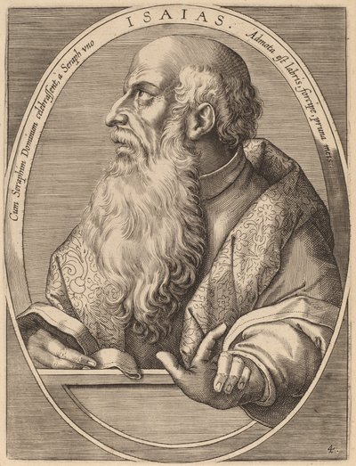 Jesaja av Theodor Galle after Jan van der Straet