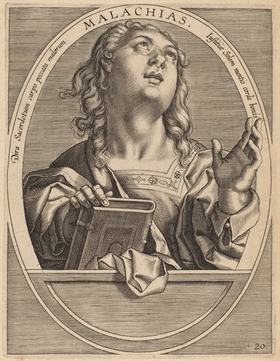 Malakias av Theodor Galle after Jan van der Straet