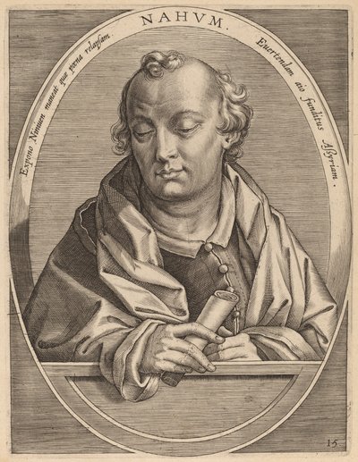 Nahum av Theodor Galle after Jan van der Straet