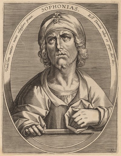 Sophonias av Theodor Galle after Jan van der Straet