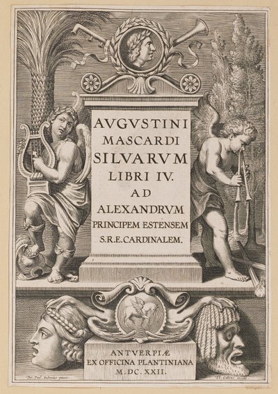 Tittelside for Agostino Mascardi, Silvarium Libri IV av Theodor Galle after Sir Peter Paul Rubens