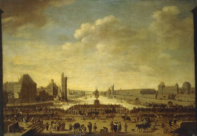 En utsikt over Paris fra Point de la Cite, av Theodor Matham