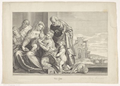 Mystisk ekteskap av Saint Catherine Caelaturae (serietittel) av Theodor Matham