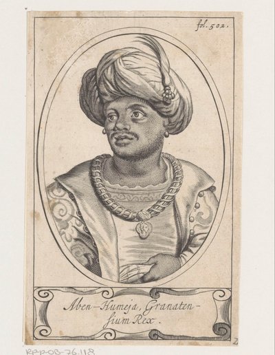Portrett av Aben Humeya, konge av Granada av Theodor Matham