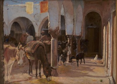 Et eselhus i Tunis av Theodor Philipsen