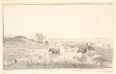 Kyr i engene på Mejlgaard av Theodor Philipsen