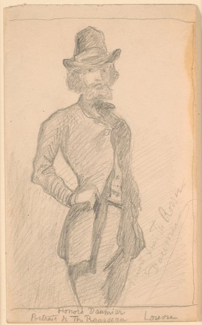 Kopi av H. Daumiers maleri av Th. Rousseau i Louvre av Theodor Philipsen