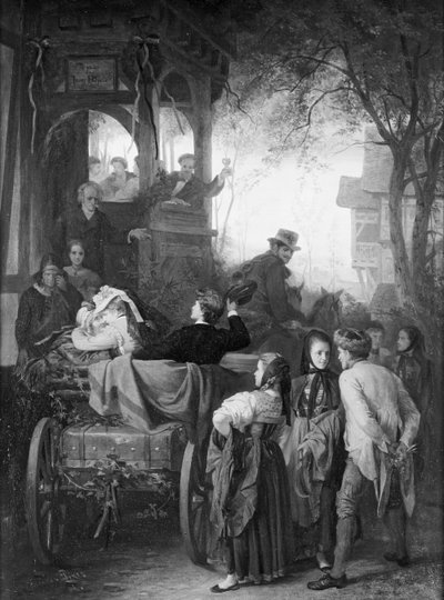 Avreise til bryllupsreisen av Theodor Pixis