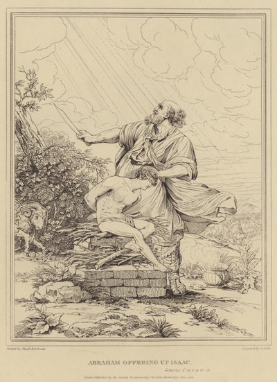 Abraham ofret Isak, 1. Mosebok av Theodor Rombouts