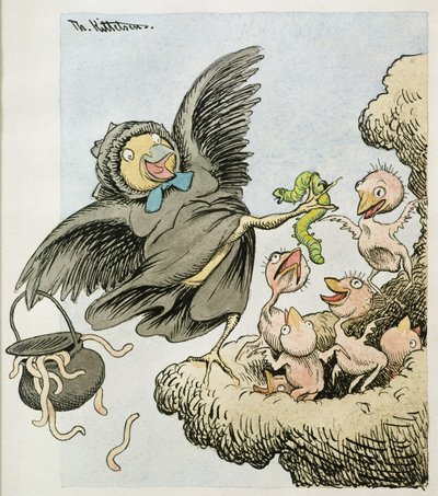 Her er matbarna av Theodor Kittelsen