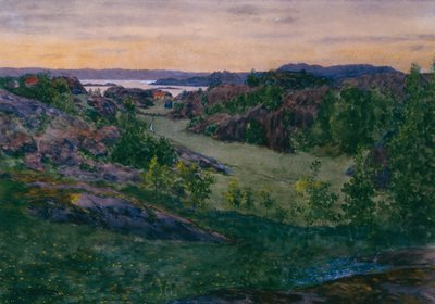Landscape from Skåtøy av Theodor Severin Kittelsen