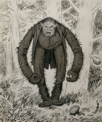Naturen sov, da han ble skapt av Theodor Kittelsen