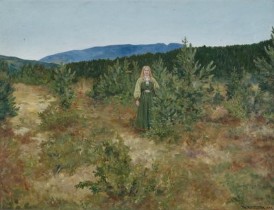 Nymfe (maleri) av Theodor Severin Kittelsen