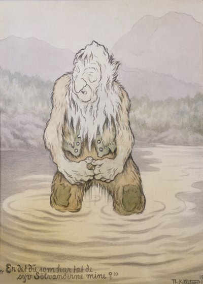Hvem har tatt mine syv sølvender? av Theodor Kittelsen
