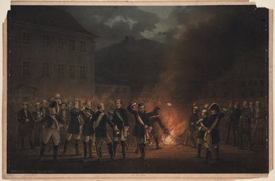 Fakkeltog i Heidelberg 30. januar 1857, 1857 av Theodor Verhas