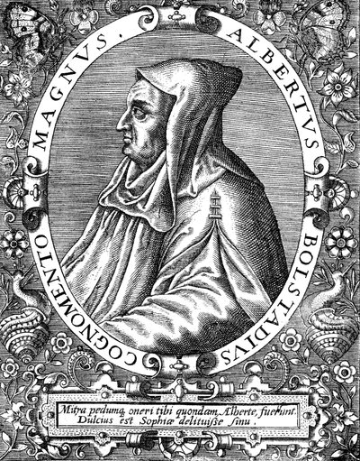 Albertus Magnus c1200-1280 tyskfødt dominikansk munk, sent på 1500-tallet av Theodor de Bry