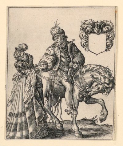 Noble og Lady av Theodor de Bry