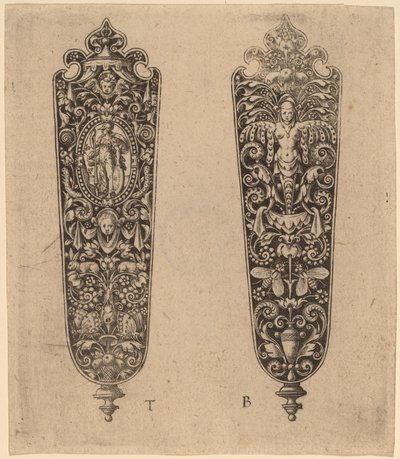 Ornament for knivskaft av Theodor de Bry