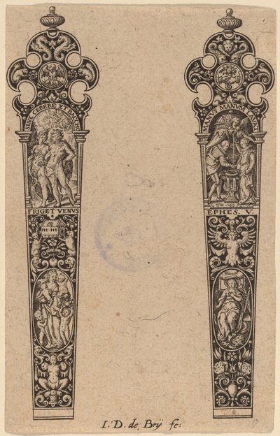 Ornament for knivskaft av Theodor de Bry