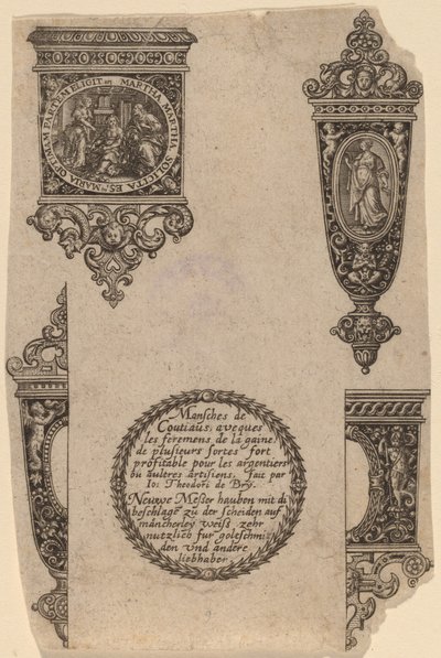 Ornament for knivskaft av Theodor de Bry